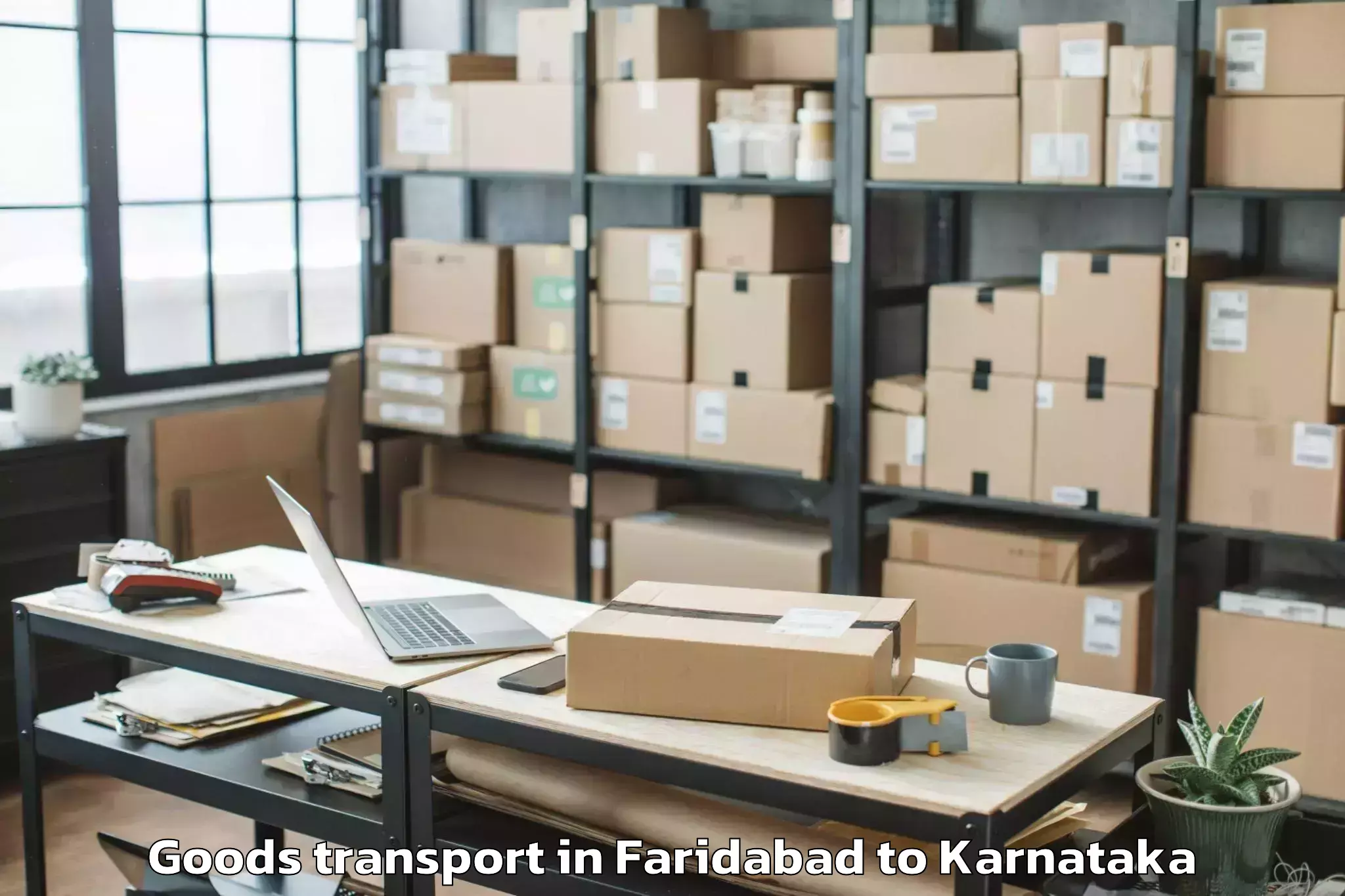 Book Faridabad to Harugeri Goods Transport